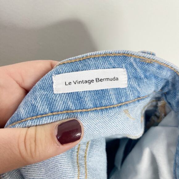 Frame Denim Le Vintage Bermuda Shorts High-Waisted Casual Size 6/28 - Picture 5 of 6